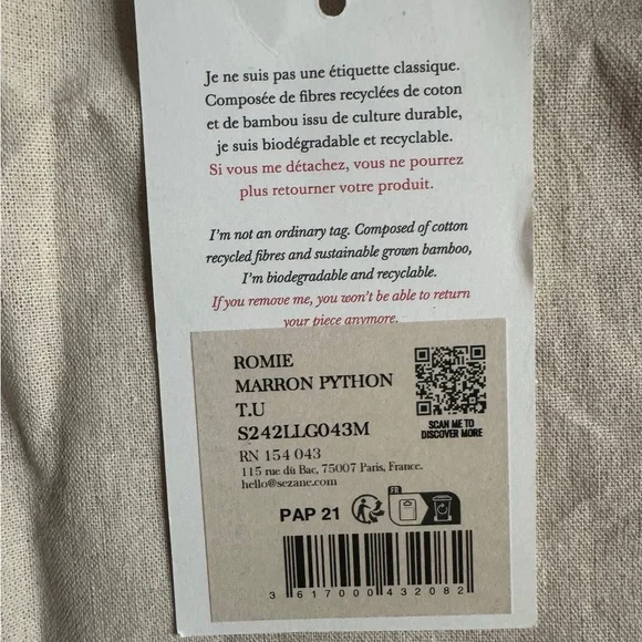 Romie Brown Python Bag - Picture 5 of 6